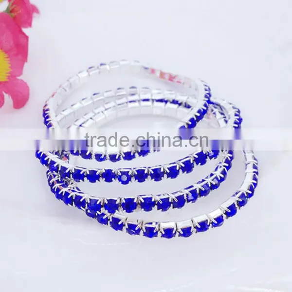 Ss>>>2015 Hot Sale Children Cute Bracelets Multicolor Crystal Tennis Bracelets photo-4