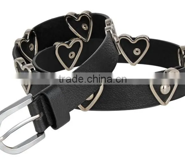 Alloy Pin Buckle Belt Female Heart Design photo-2