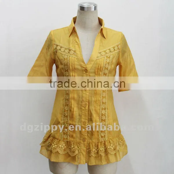 Latest Designer Yellow Lace Sexy Clothes for Women