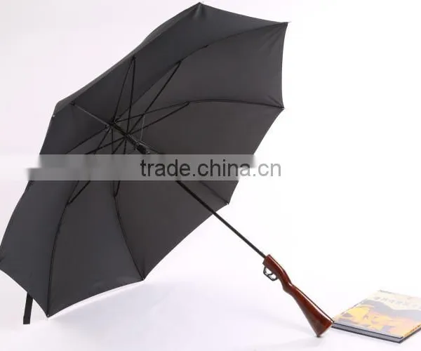 Black Gun Shape Personality Striaght Rifle Umbrella photo-5