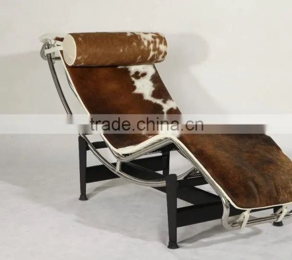 Replica Designer Furniture China Manufacturer Living Room LC4 Leather Chaise Lounge Chairs photo-2