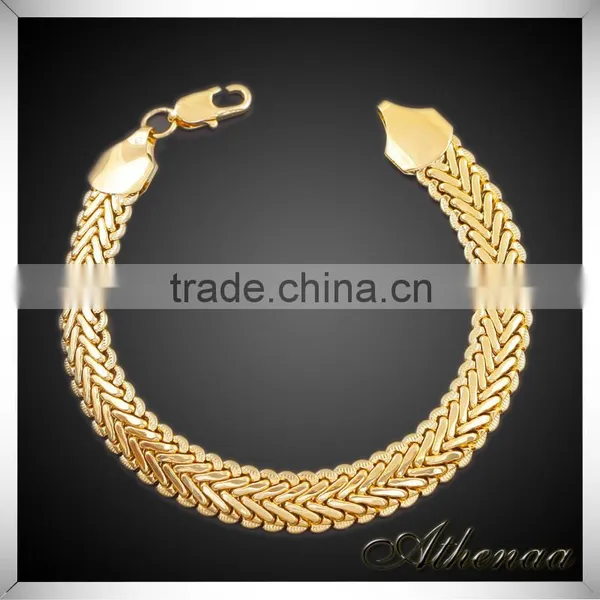 18k Gold Vacuum Plated Regular Copper Bracelet Jewelry