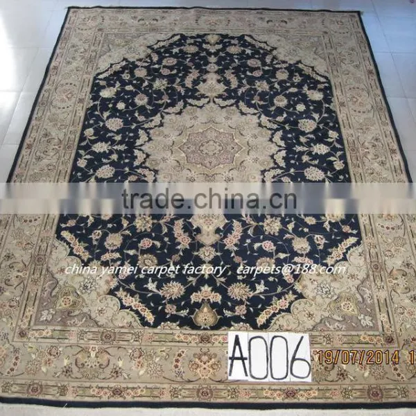 Handmade Carpet Hand Knotted Wool Carpet Oriental Tabriz Handmade Wool Rugs
