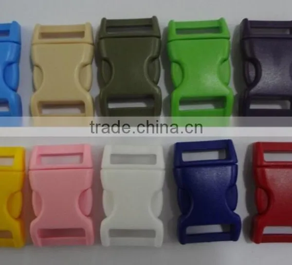Multi Color Plastic Ribbon Buckle Quick Release Buckle 20mm(3/4") Webbing Using. Quality Choice