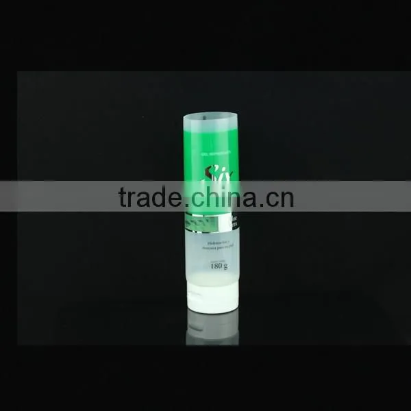 Clear Flip Top Cap Silver Hot Stamping Plastic Cosmetic Tubes