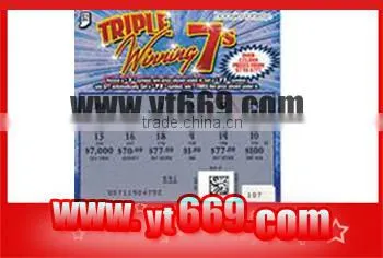 high quality glossy printing paper for lottery ticket printing