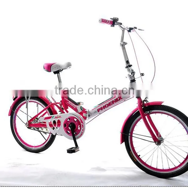 20-inch Shock Absorbing Folding Bike High Carbon Steel Students Bicycle photo-4