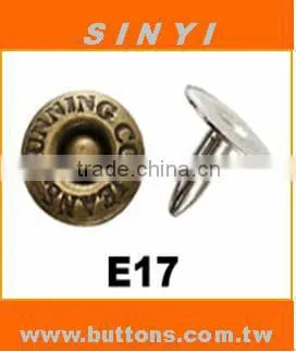 Metal decorative Jean Rivet with designing top