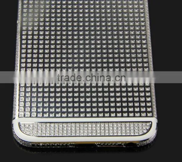 Silver Electroplating for IPhone 6 24k Gold Plated Crystal Housing photo-2