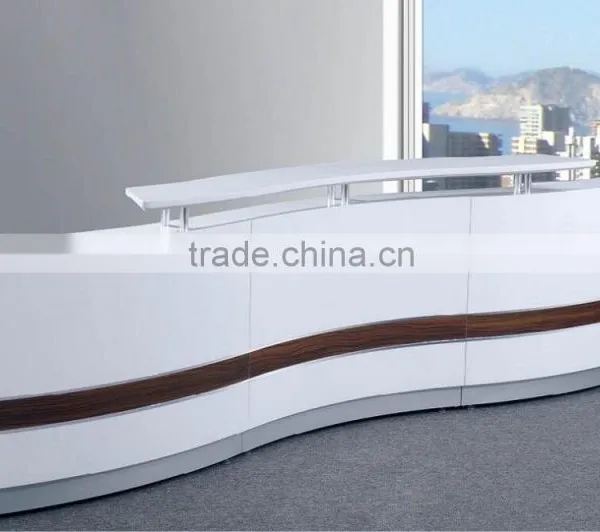 Good Quality Solid Surface Reception Desk,L Shape Reception Desk,white Reception Desk,solid Surface Countertop photo-3