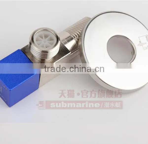 Submarine F-302 Bathroom Design Wall Mounted Brass Chromed Angle Valve