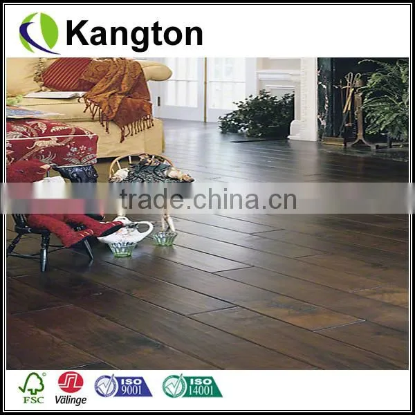 Urban Random Width Black Walnut Antique Handscraped ABCD Grade Engineered Wood Flooring
