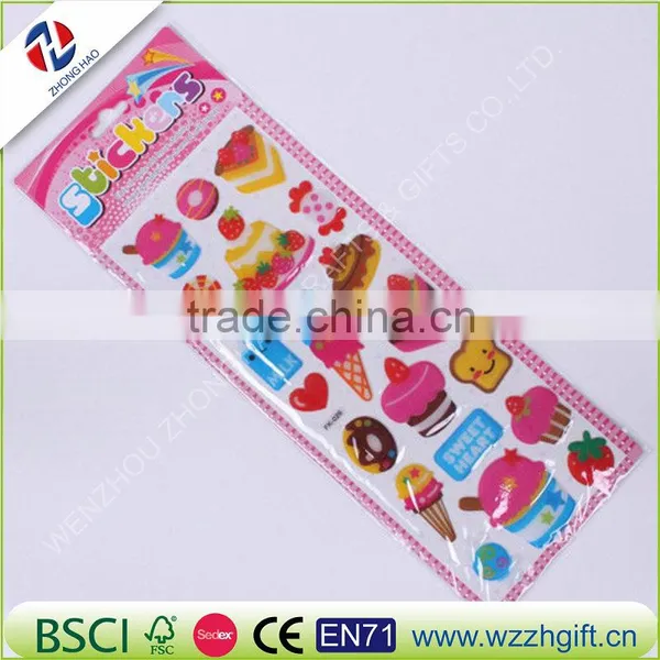 Colorful Butterflies Scrapbooking Bubble Puffy Stickers Kawaii Emoji Reward Kids Toys photo-5