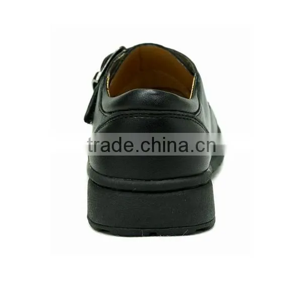 China Wholesale Supplier Boys Kids Black Uniform School Shoes With Buckle photo-4