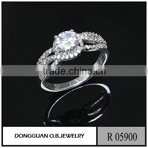 Handmade Ladies Ring Jewelry Display Low Price Imitation White Gold Ring photo-6