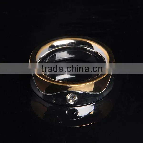 Hot Selling Men's Silver And Gold Rings Design/316L Stainless Steel Ring For Men photo-6