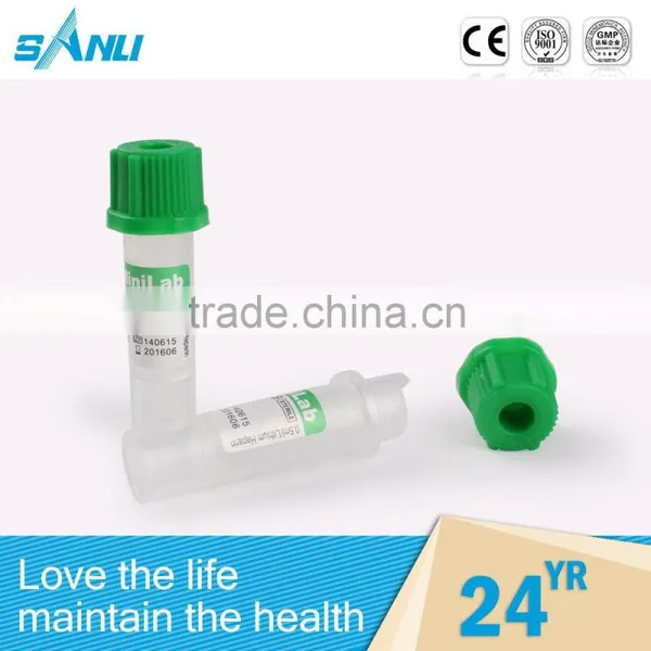 Health Products One-off Green Cap Blood Test Tube