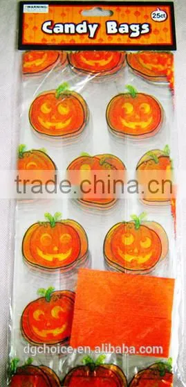 Beautiful Printed Halloween Treat or Trick Plastic Loot Bags photo-2