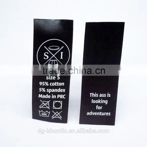 Black Care Label For Garment photo-3