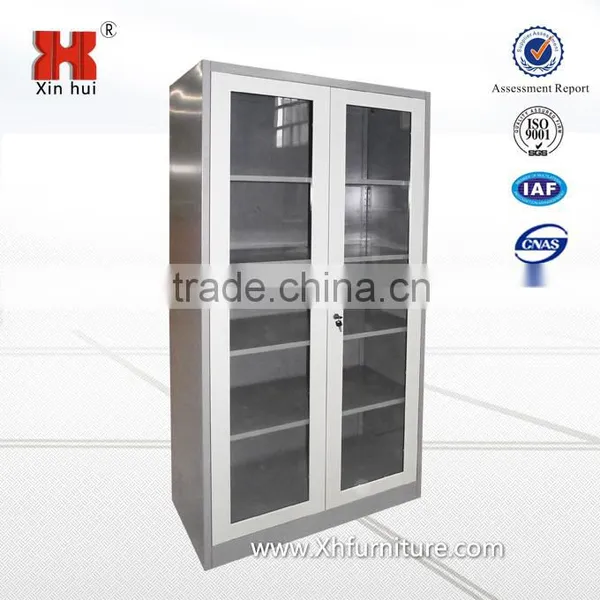 Best Sale Chinese Glass Door Steel Filing Cabinet With Adjustable Shelf photo-2