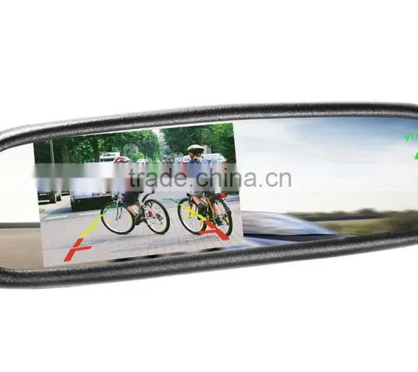 4.3'' Touch Screen Ultra-high Brightness Car Interior Mirror Monitor Reverse Rear View Mirror photo-2