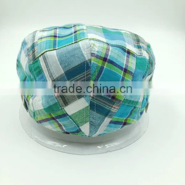 Custom Design Fashion Check Ivy Cap Manufacturing photo-4