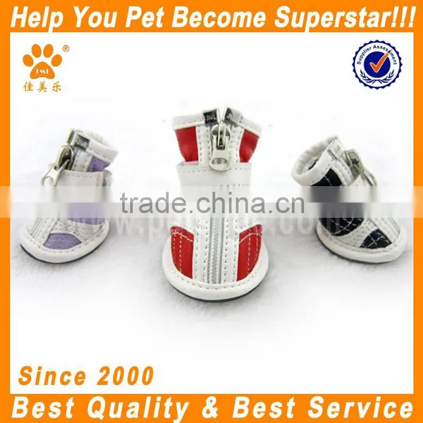 JML Fashion PU Leather Weightlifting Red Dog Shoes for Sale Pet Shoes Pet Accessories photo-4