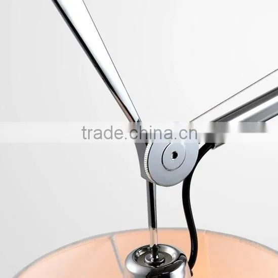 Modern Ceiling Foldable Stainless Fabric Shade Desk Lamp photo-4