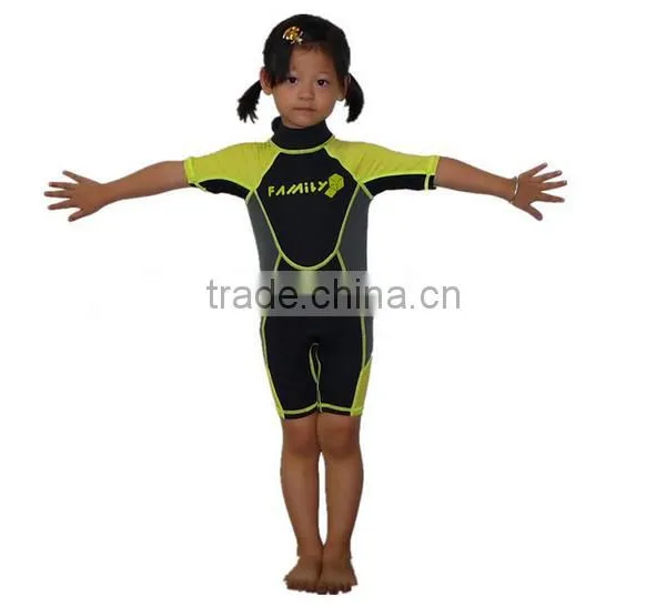 Custom UV50+ Kids Lycra Rash Guard With Back Zipper