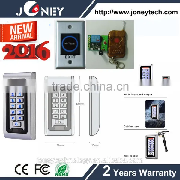 IP 68 Waterproof Mental Housing Standalone Door Access Control photo-3