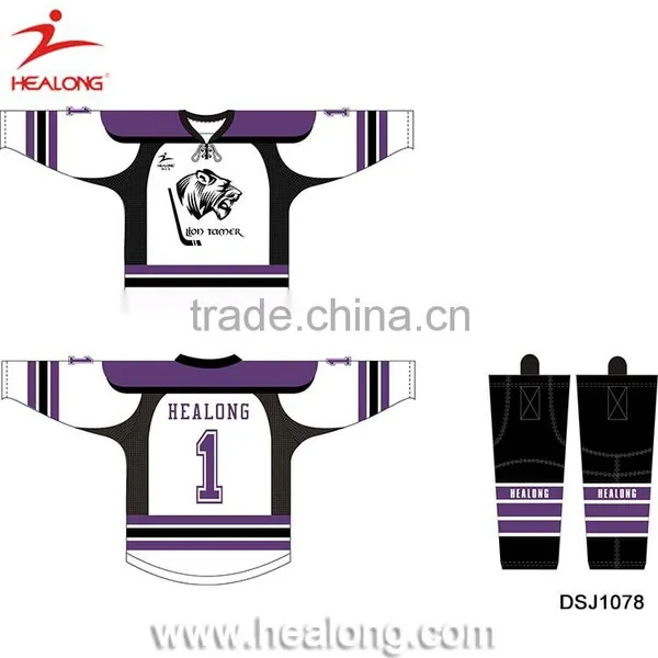 Custom International Ice Hockey Jersey Sewing Pattern Equipment Sports Clothing photo-2