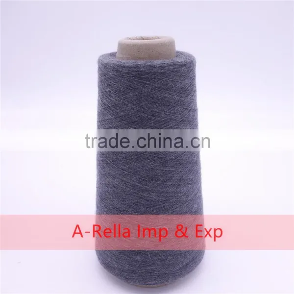 Nep Yarn Gray Yarn 5# 32S/1 in Cone Knitting Yarn 100% Polyester photo-3