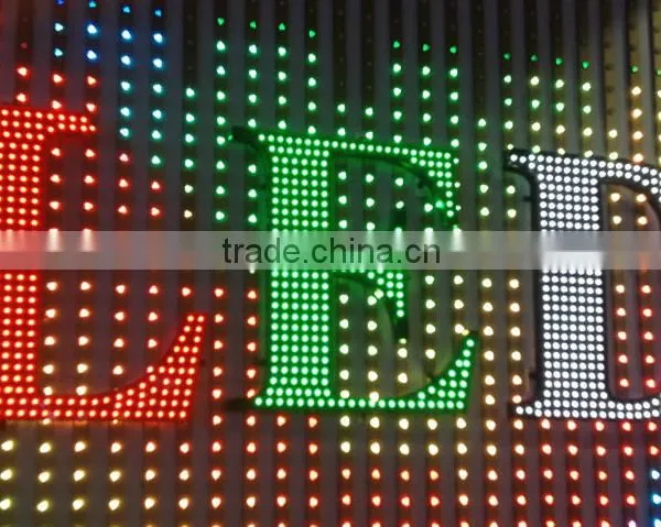 Black Pcb 8x32 Pixel Pitch 10mm, RGB Ws2812 Flexible Led Matrix photo-4