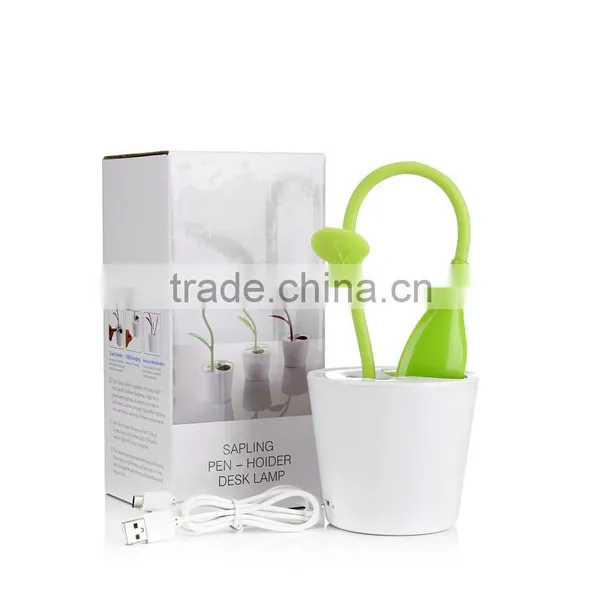 Modern Sapling Pen - Holder Desk Light Lithium Battery Led Table Lamps With Touch Dimmer photo-6