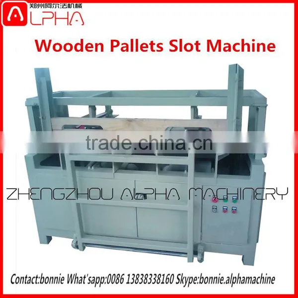 HOT!!automatic Wooden Pallet Notching Machine With Alloy Blades/wood Bar Notcher