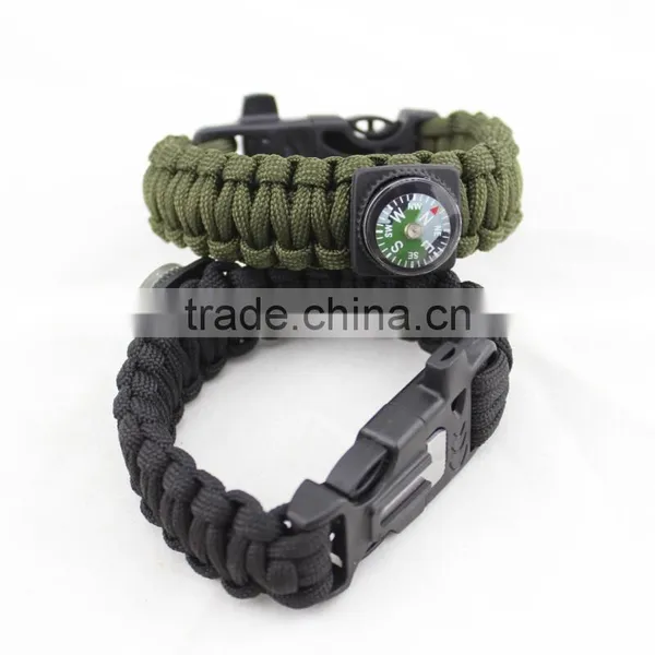Outdoor Survival 7-cores Braided Paracord With Lighter Whistle and Compass photo-4