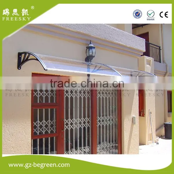 Diy Easy-to-fit Rectratable Polycarbonate Sheet Sun Shield Entrance Awning photo-2