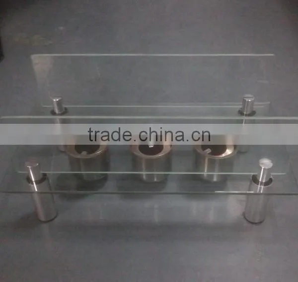 Stainless Steel and Tempered Glass Indoor Bio Fuel Fireplace Burner photo-3