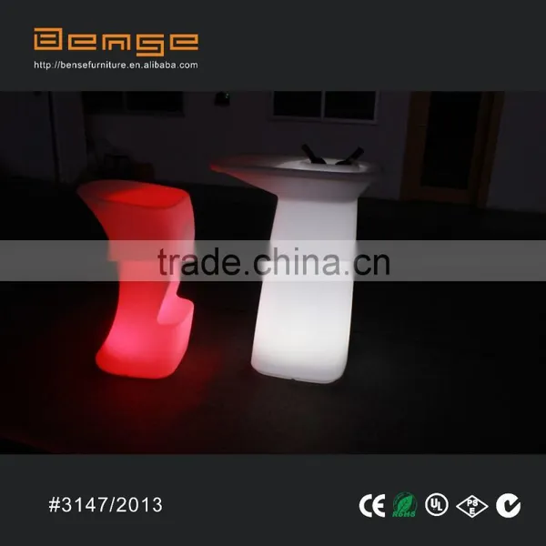 Nightclub Cocktail High Led Table Wholesale Plastic Lighting Furniture photo-2