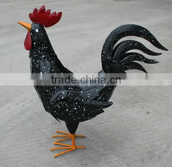 Metal Rooster Outdoor Garden Decor photo-3