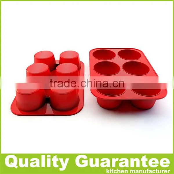 6 Holes Round Silicone Muffin Pan Easy Cake Mold Silicone Cookie Pan photo-4