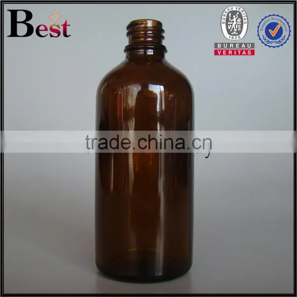 Essential Oil Amber Glass Vial Cosmetic 100ml Amber Glass Vial photo-2