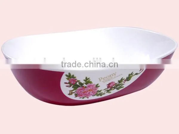 Four-piece Peony Bi-Color Candy Tray Salad Bowl photo-4