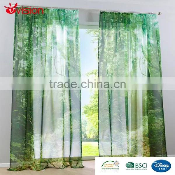 Design Curtains,good Sales in Germany,forest Degital Print,photo Print photo-2