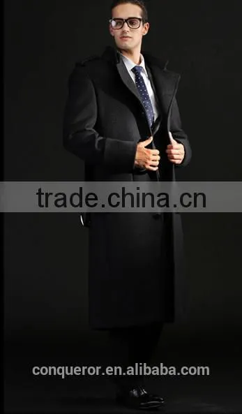 Wool Winter Coat . Men Overcoat BCL003 photo-5
