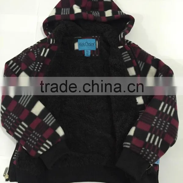 Logo Available Manufcture Custom Fleece Hoody Children Jacket photo-5