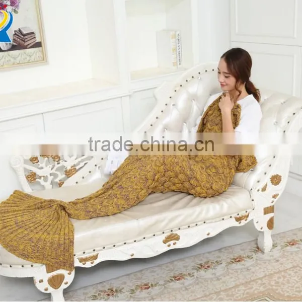 Mermaid Tail Blanket With Scales Nice Design Sleeping Bag Mermaid Tail Blanket for Children photo-6