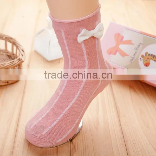 Fancy Kids Girl Tube Socks Wholesale Spring Cheap Price Cotton Socks for Babies Kids photo-3