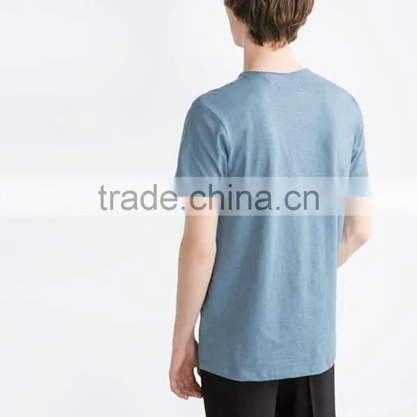 O Neck Cotton Comfort Blank T-shirt Wholesale China photo-3