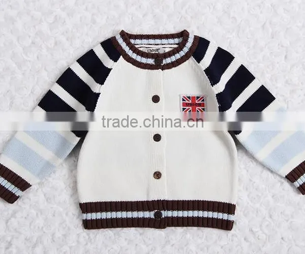 Boys Knitted Cardigan Sweater Pattern Kids Raglan Cardigan photo-3